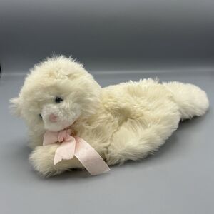 1985 Applause Colette Fluffy Long Hair Kitty Cat Blue Eyes Plush Stuffed Animal